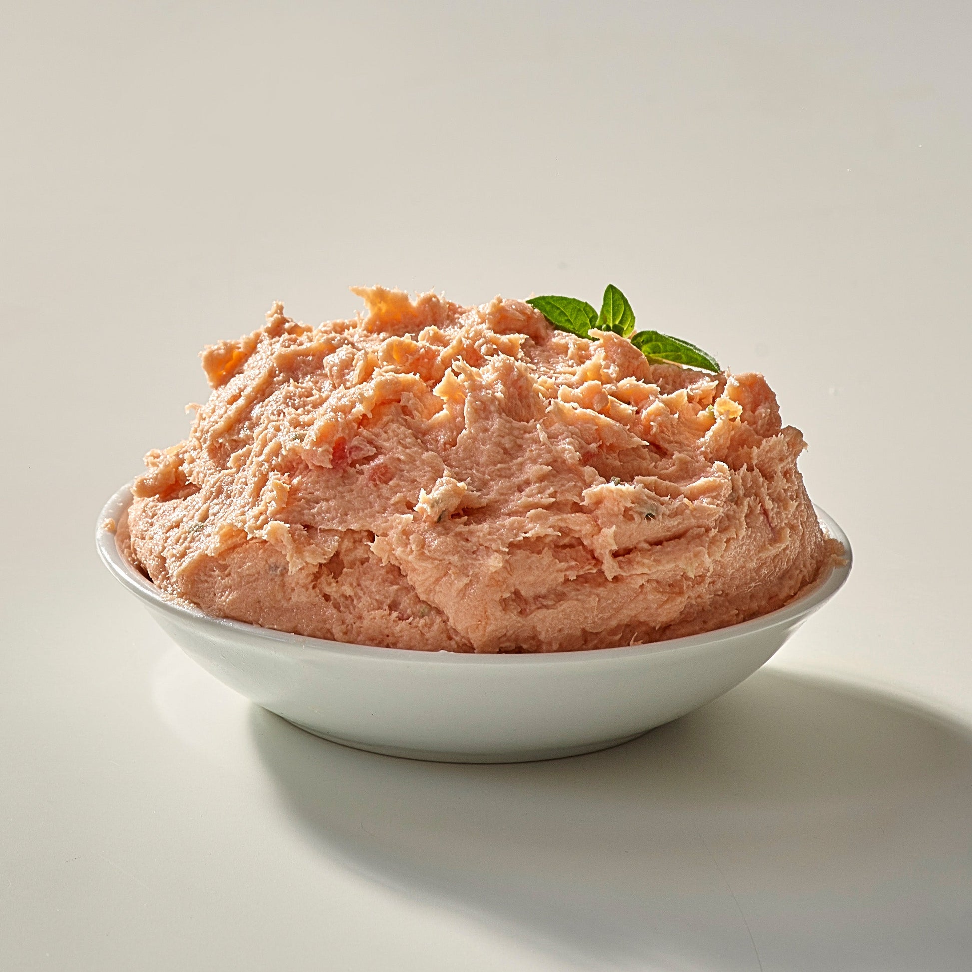 Smoked salmon dip in a bowl made with wild Alaskan king salmon.